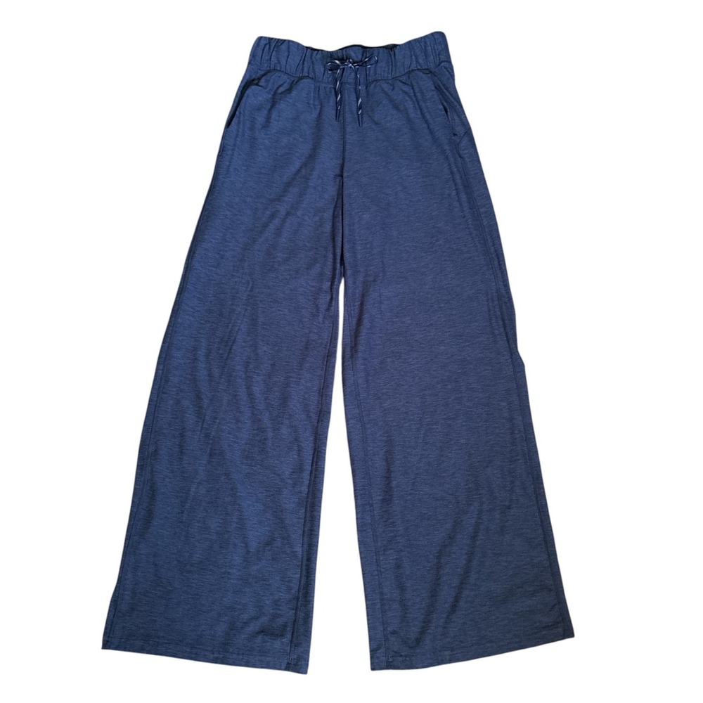 FLX High Rise Wide Leg Pants, Medium, Navy, Athleisure Loungewear Cloudcore